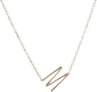 Alex and Ani Gold Elongated Initial Pendant Necklace in Gold - M at Nordstrom