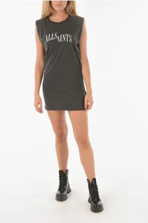 AllSaints Minidress in Cotone CONI DROPOUT con Spalline Imbottite taglia Xs