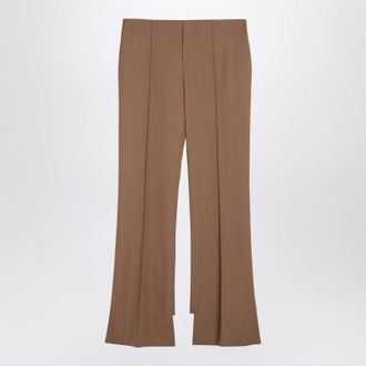 Chloé Beige Asymmetrical Trousers