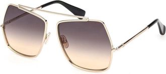 Max Mara MM0102 32B Gold/Smoke Gradient
