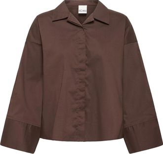 Ichi Blusas y camisas - Blouses & Shirts - Mujer - Marr&oacute;n - M