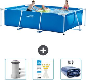 Intex Piscina Con Estructura Rectangular - 300x200x75 Cm - 6-piezas Scb74