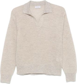 Brunello Cucinelli Perforated-knit Sweater