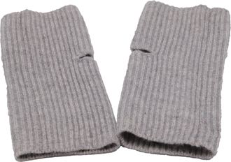Club Monaco Ribbed-Knit Finger Gloves in Grey Cashmere