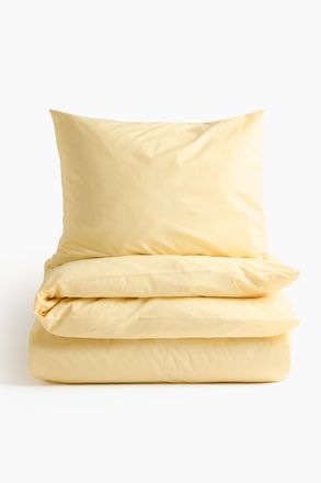 H&M Einzelbettw&auml;sche aus Baumwolle - Yellow