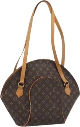 Louis Vuitton Pre-owned Vintage Shoulder Bag - Dames - Vintage Schoudertas - Bruin - ONE Size - Leer - Vintage