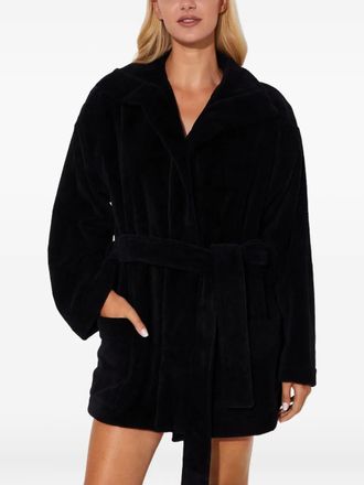 Dsquared2 Wikkeldoek met ceintuur en logo - Zwart