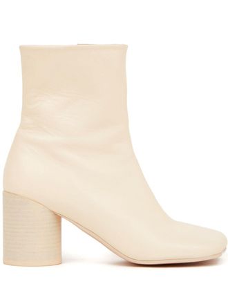Maison Margiela Anatomic 70mm leather ankle boots - women - Leather - 37.5 - Neutrals