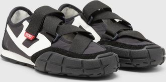 Diesel S-Pagodha-Tongue-free strap sneakers in ripstop - Sneakers - Woman - Black