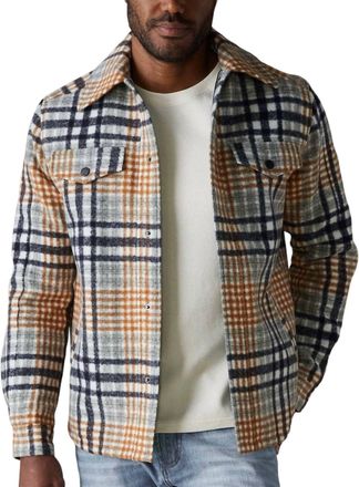 The Normal Brand Legend Jacket In Amber Plaid