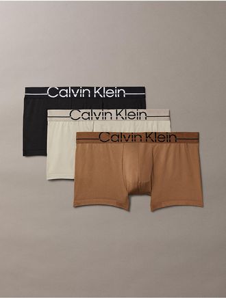 Calvin Klein Mens Calvin Klein Pro Fit 3-Pack Micro Low Rise Trunk - Multi - XL