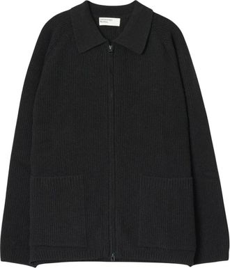 Universal Works Zip Cardigan - Heren - Truien - Zwart - Maat: L Wol