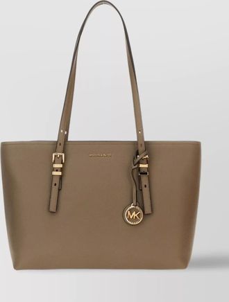 Michael Kors structured quinn tote bag with buckle detail