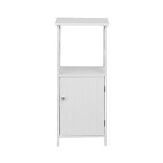 Mobili Rebecca Mobili Rebecca - Rebecca Mobili Armario De Columna Con Estantes En Madera Blanca Muebles De Ba&ntilde;o
