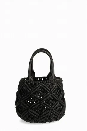 Amanu Studio Womens Zanzibar Bucket-Style Handbag In Black