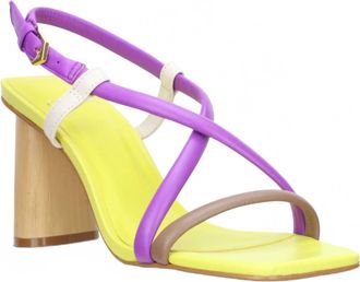 Carrano Womens Leather Strappy Sandal In Multi Colored
