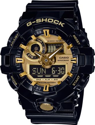 Casio G-shock Mens Black Watch GA-710GB-1AER - One Size