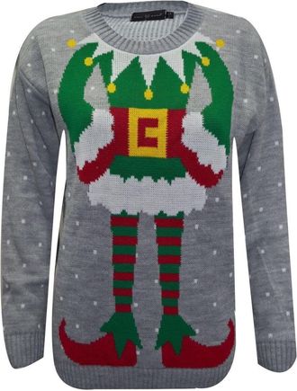 Generic Mens Womens Xmas Jumpers Novelty Sweater Knitted Retro Pullover Top