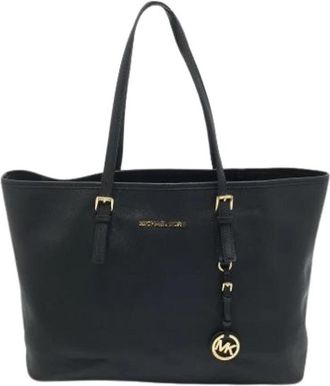 Michael Kors Pre-owned Jet Set Tote - Dames - Vintage Shopper - Zwart - ONE Size - Leer - Vintage