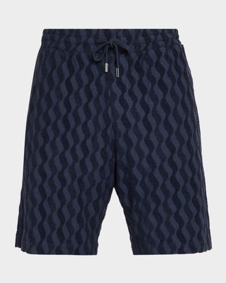 Frescobol Carioca Men & apos;s Augusto Listra Jacquard Drawstring Shorts