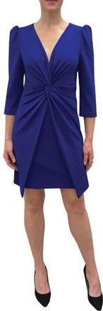 Julia Jordan Knotted Three-Quarter Sleeve Minidress in Marine Blue at Nordstrom Rack, Size 10
