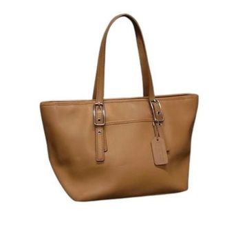 Coach Brown Leather Handbag Shoulder Bag Tote Bag (Pre-Owned)