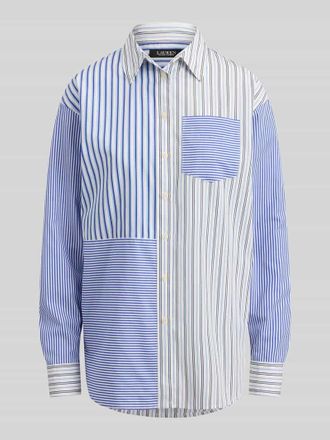 Lauren Ralph Lauren Regular Fit Bluse aus reiner Baumwolle in Hellblau, Gr&ouml;&szlig;e 34