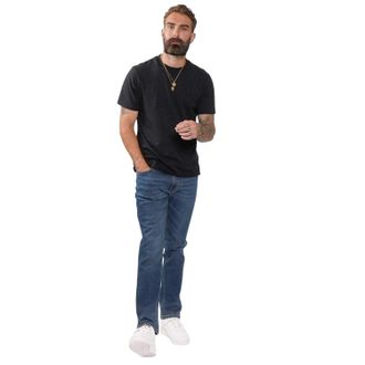 Firetrap Heren Rom katoenen rechte jeans (Donkere wasbeurt)