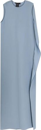 Max Mara Odessa Zijden Lange Jurk - Dames - Maxi kleedjes - Blauw - M - Kleedjes
