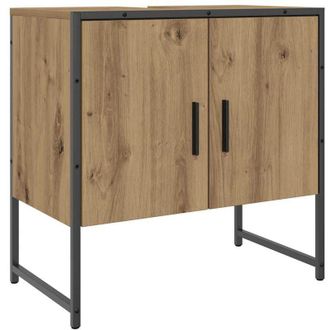 vidaXL Mobile Lavabo Bagno Rovere Artigianale Legno Multistrato vidaXL