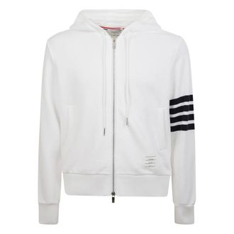 Thom Browne Heren, Sweatshirts & Hoodies, Wit, Maat: 2XL Katoen