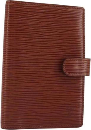 Louis Vuitton Pre-owned Day Planner Cover - Dames - Vintage Accessoires - Bruin - ONE Size - Leer - Vintage