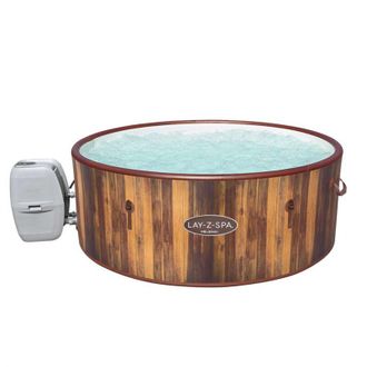 Bestway Hidromasaje Lay-z Spa Helsinki Airjet Bestway 60025 Hinchable Efecto Madera