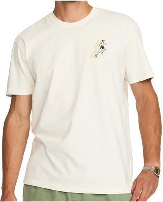 Revolution Printed T-Shirt Run T-Shirt f&uuml;r Herren | wei&szlig;