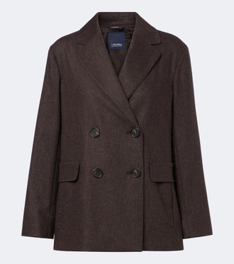Max Mara Blazer cruzado de lana
