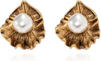 Cult Gaia Iris Perla Mini Oorbel - Dames - Oorbellen - Geel - ONE Size - Accessoires