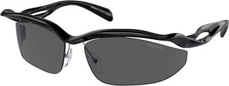 Prada PR A25S 1AB5S0 Womens Sunglasses Black Size 71