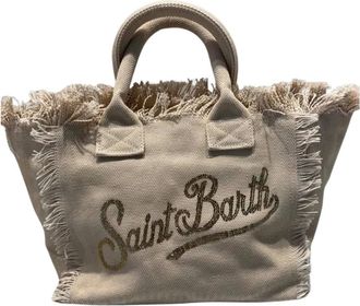 Saint Barth Tote Bags, female, Beige, Size: ONE SIZE Colette Strass Tote Bag
