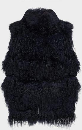 Gorski Horizontal Lamb Shearling Vest