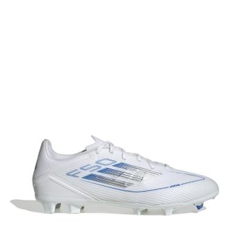 adidas Mens Messi F50 Academy Adults Firm Ground Football Boots in White/Silver - Size UK 7