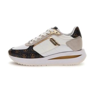 Guess PU Leather Trainers - White Blancs