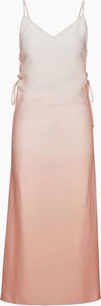 HUGO BOSS Womens Kasaka V-Neck Maxi Slip Dress - Grey - Size: 10