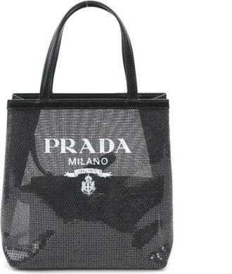 Prada Pre-owned Handbags, female, Black, Size: ONE SIZE Pre-owned Leather prada-bags