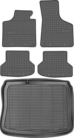 OEM Juego De Alfombrillas De Goma Para Coche Y Maletero Para Audi A3 Ii 8p Sportback (2003-2013)