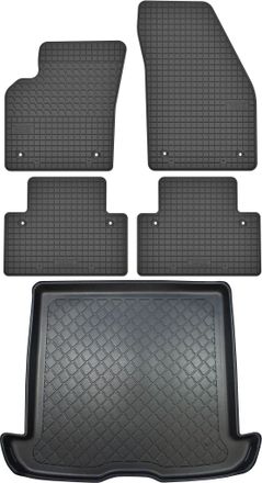 OEM Volvo V50 Kombi De 2004 A Mayo De 2012. Juego De Alfombrillas De Goma Para Coche Y Alfombrilla Para Maletero