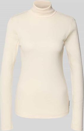 Marc O'Polo Denim Marc OPolo Denim Slim Fit Rollkragenpullover aus Baumwoll-Mix in Offwhite, Größe XL