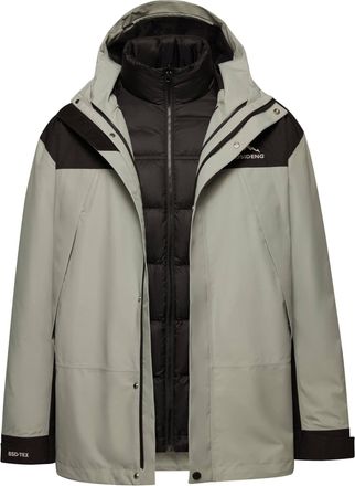 Bosideng Unisex Three in One All Weather Plus Goose Down Contrast Jacket - Forest Green - Size X-Large