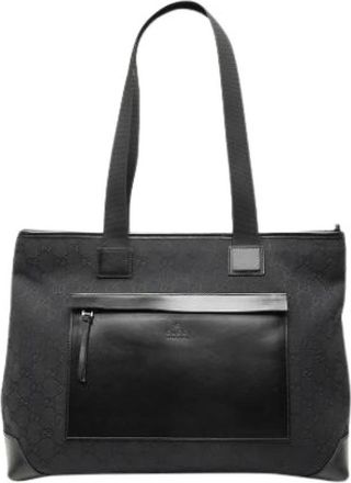 Gucci Pre-owned Vintage Tote Bag - Dames - Vintage Shopper - Zwart - ONE Size - Leer - Vintage
