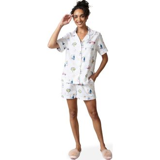 Printfresh Short PJ Set in Cloud at Nordstrom, Size X-Large
