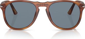 Persol Sunglasses Po9649 S 96/56 Brown/Blue Unisex